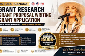 do UK, US, canada grant research grant proposal writing grant application