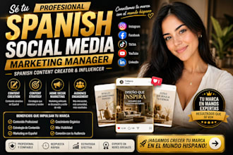 be your professional spanish social media manager and content creator influencer