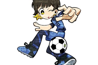 draw any characters in a persona 5 tactica art style