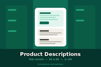 conversion boosting product descriptions in german and english