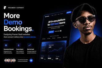 design a framer saas website that increases demo bookings