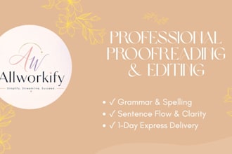 review, proofread, and rewrite your text for perfection