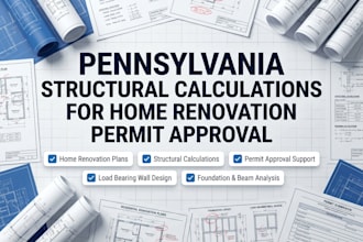 pennsylvania structural calculations for home renovation permit approval