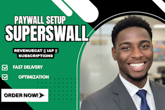 design superwall paywall and revenuecat subscription integration ios andriod