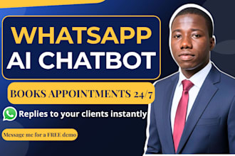 build a whatsapp ai chatbot that books appointments