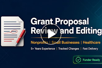 review and edit your grant proposal to maximize your funding chances