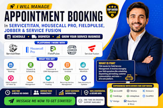 servicetitan housecall pro fieldpulse jobber service fusion appointment booking