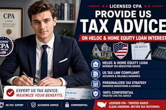 provide US tax advice on heloc and home equity loan interest as a licensed CPA