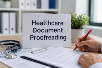 proofread healthcare, medical, and clinical documents