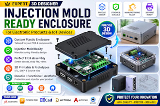 design injection mold ready plastic enclosure for electronic products