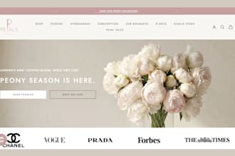 build flower website flower shopify store flower store florist website garden