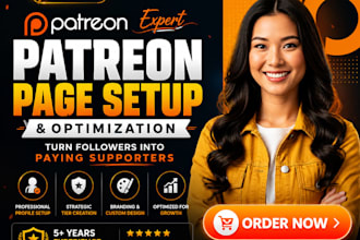 complete patreon page setup and management to attract subscriber