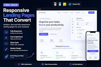 design responsive bootstrap landing page frontend