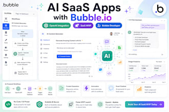 build ai saas web apps using bubble io and openai