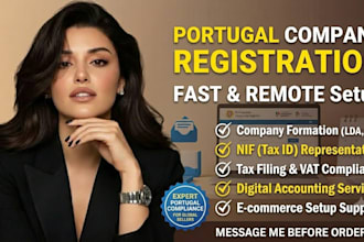 do portugal company registration, nif and eu vat tax filing fast