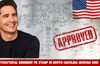 license architect structural engineer pe stamp in north carolina georgia ohio