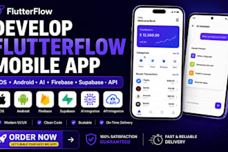 flutterflow flutter ios android mobile app firebase supabase ai api integration