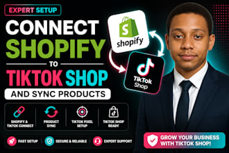 connect shopify store to tiktok shop and sync products