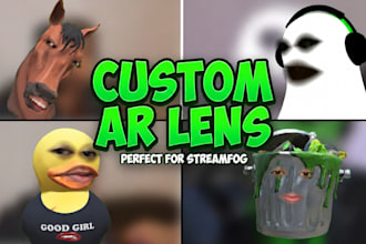 make custom burntpeanut style snapchat lens ready for streamfog