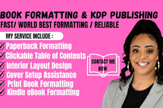 do book formatting, kdp book publishing, kindle ebook formatting, paper back,
