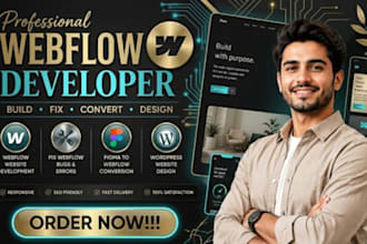 design, redesign webflow website or fix webflow bugs as a webflow expert