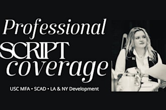 provide professional script coverage and screenplay feedback