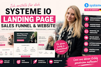 german systeme io landing page germmany systeme io sale funnel systemeio website