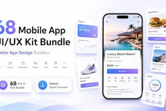 create fintech app UI UX, banking app, wallet app, blockchain app design