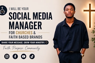 be your social media manager for churches and faith based brands
