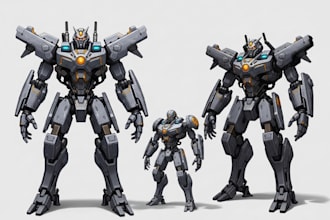 design spectacular robots, cyborgs and mechs