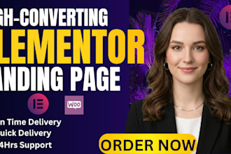 design high converting elementor landing page or wordpress landing page