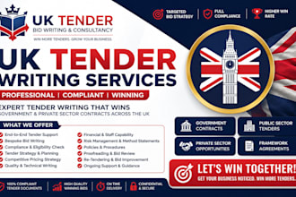 write winning UK tender, bid proposal, rfp, rfq and government contracts
