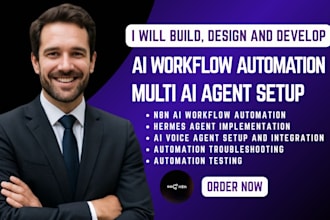 do ai workflow automation n8n automation voice agent multi ai agent hermes agent