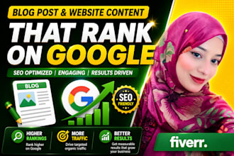 write SEO blog posts and website content