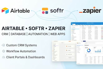setup airtable, airtable database, softr webapp design softr airtable automation