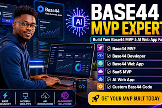 create a base44 mvp, a base44 web app, and base44 code in base44