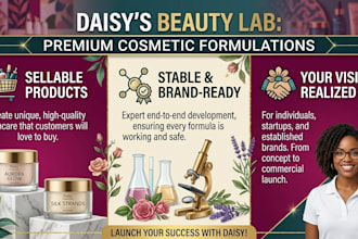 do cosmetic product formulation, skincare formulation, and product development
