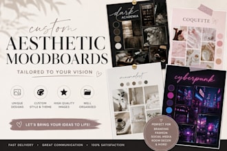 create aesthetic pinterest moodboards for your brand or style