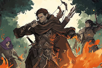 draw your dnd character and items