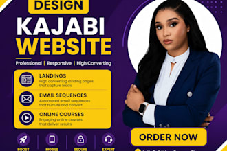 build kajabi membership online course website and kajabi sales funnel setup