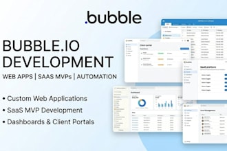 develop bubble io website, build bubble app, bubble crm, bubble saas, bubble io