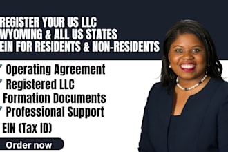 register US llc in wyoming and get ein, register resident and non resident