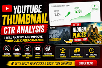 analyze your youtube thumbnail CTR and improve click performance
