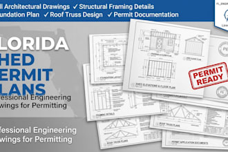 be your florida engineer for shed plan car port deck permit truss framing plans