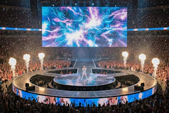 design stage and lighten vector works 3d visualization concert marketing truss