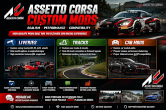 customize assetto corsa cars, livery for sim racing games assetto corsa mods