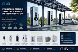 design ev charging stations and electrical power distribution systems