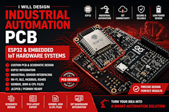 design industrial automation pcb, esp32, and embedded iot hardware systems