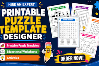 design printable puzzle template educational worksheet maze and activities