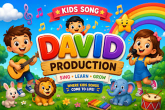 write sing and produce children song kids song and nursery rhyme